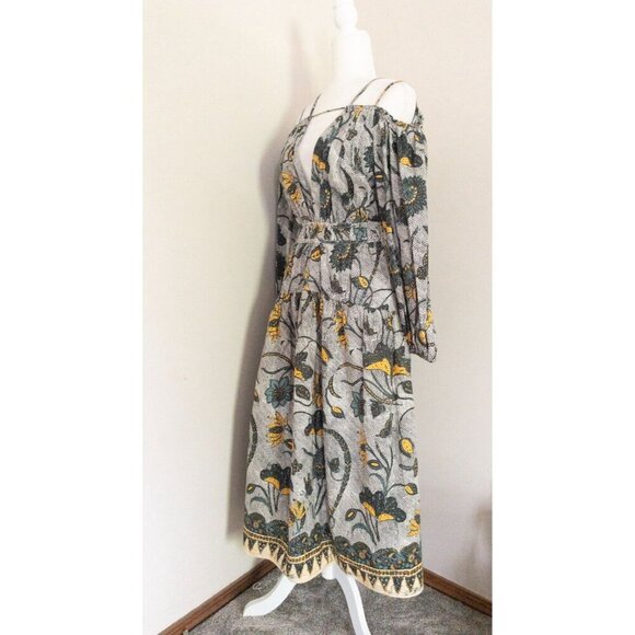 Ulla Johnson Tahlia Boho Maxi Dress SZ S Yellow Floral - Picture 11 of 16